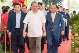 Tổng Bí thư Tô Lâm dự lễ khởi công sân vận động hiện đại nhất Việt Nam