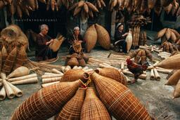 Màu trầm của làng nghề đan đó hơn 200 tuổi ở Hưng Yên