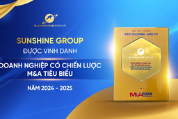 Sunshine Group được vinh danh “Doanh nghiệp có chiến lược M&A tiêu biểu năm 2024 - 2025” tại Diễn đàn M&A Việt Nam