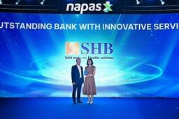 SHB nhận giải Ngân hàng xuất sắc về đổi mới sáng tạo, thúc đẩy tương lai thanh toán không tiền mặt