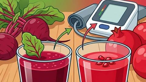 Nước ép củ dền hay lựu tốt cho huyết áp hơn