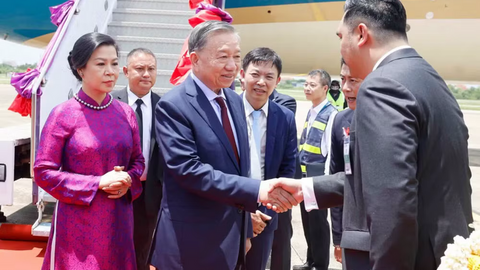 Tổng Bí thư, Chủ tịch nước Tô Lâm và Phu nhân bắt đầu thăm chính thức Vương quốc Thái Lan