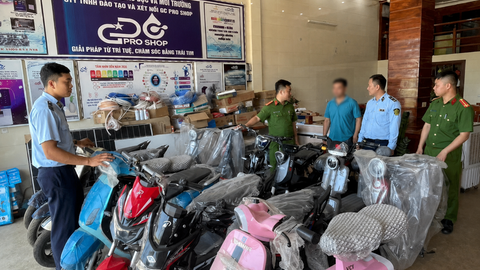 Nghệ An: Xử phạt một hộ kinh doanh phụ tùng xe máy giả mạo nhãn hiệu