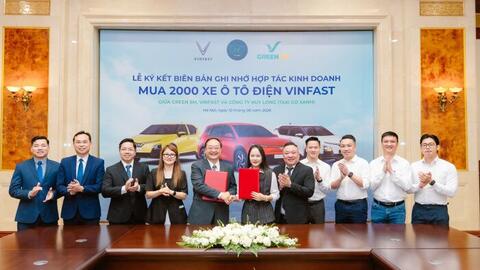 Công ty Huy Long hợp tác với Green SM đưa 2.000 ô tô điện VinFast vào kinh doanh dịch vụ vận tải