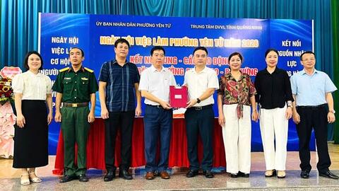 21 doanh nghiệp tuyển dụng tại Ngày hội việc làm phường Yên Tử