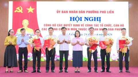 Các phường ở Hải Phòng tổ chức lại phòng chuyên môn, bổ nhiệm nhân sự chủ chốt