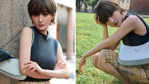 Dương Mịch tự tay cắt tóc ngắn khi xuất hiện tại Tuần lễ thời trang Milan