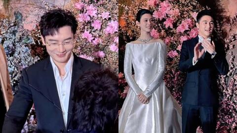 Huỳnh Hiểu Minh đến dự tiệc cưới Hề Mộng Dao và con trai vua sòng bài