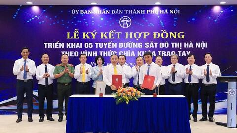 Vinhomes - SGC đầu tư gần 900.000 tỉ đồng xây dựng 5 tuyến metro Hà Nội