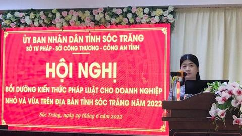 Sóc Trăng bồi dưỡng kiến thức pháp luật cho doanh nghiệp nhỏ và vừa năm 2022