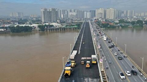 Hà Nội sắp thông xe cầu Vĩnh Tuy