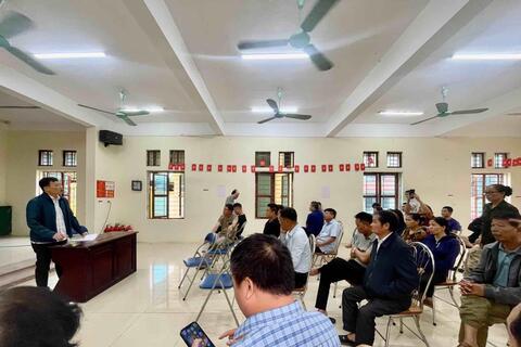 Tuyến đường liên xã có quy hoạch "xuyên qua" nhà văn hóa ở Hà Nội