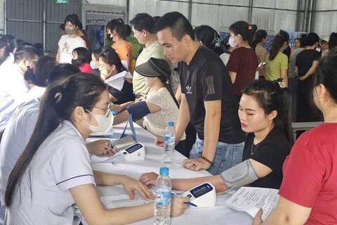 Khám sức khỏe định kỳ cho hơn 600 đoàn viên, người lao động tại Công ty TNHH HiTex