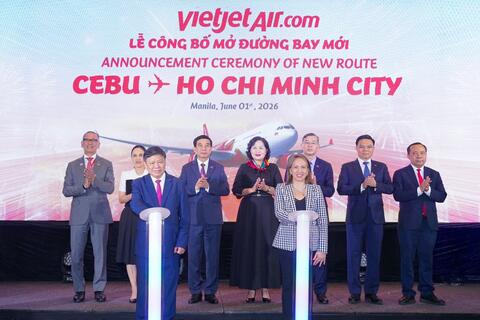 Vietjet mở đường bay thẳng TP. Hồ Chí Minh – Cebu, tăng cường kết nối chiến lược giữa Việt Nam và Philippines