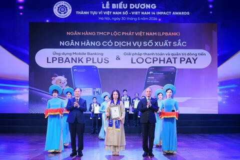 LPBank lập "cú đúp" giải thưởng tại Vietnam I4 Impact Awards 2026