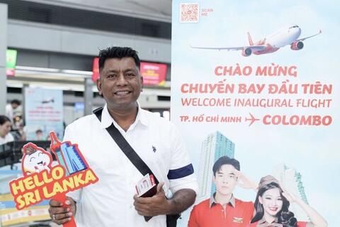 Vietjet khai trương đường bay thẳng Colombo - TP.HCM, mở lối đến đảo quốc Sri Lanka