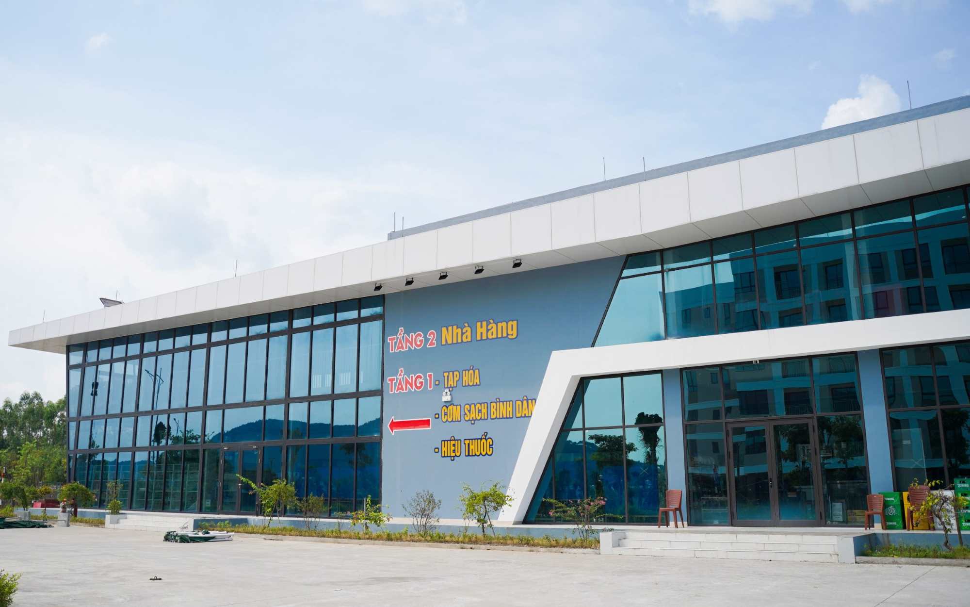 Khu dịch vụ trong khu nhà ở xã hội KCN Đông Mai. Ảnh: Công ty Đầu tư phát triển hạ tầng Viglacera