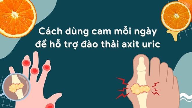 Cách dùng cam mỗi ngày để hỗ trợ đào thải axit uric