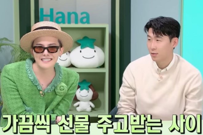 G-Dragon thân thiết với Son Heung Min