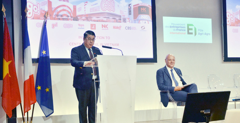Ông Paul Lê, Phó Chủ tịch phụ trách Xúc tiến Thương mại, Tập đoàn Central Retail Việt Nam phát biểu tại diễn đàn.