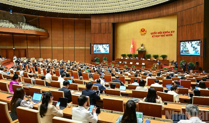 Quang cảnh phiên họp của Quốc hội, ngày 27.10.2025. Ảnh: Duy Linh