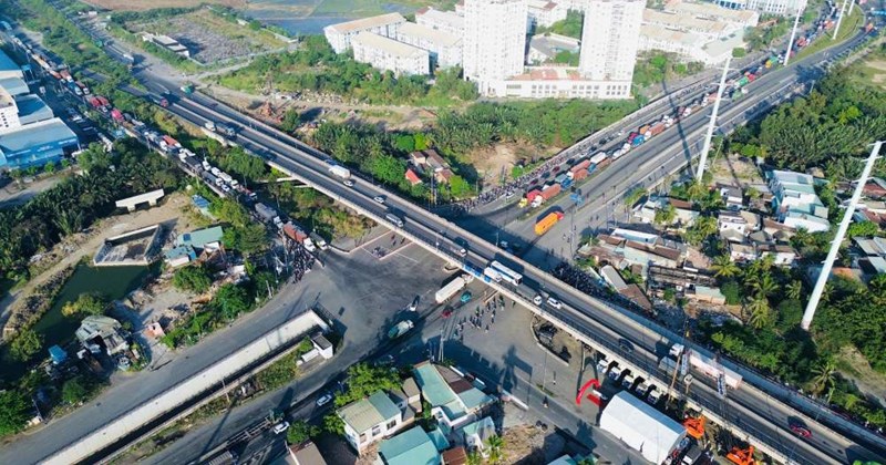 Nút giao Mỹ Thủy (TPHCM).  Ảnh: Anh Tú