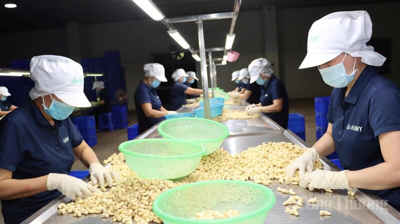 Công nhân sản xuất tại Công ty Cổ phần Hà Mỵ. Ảnh:N.H