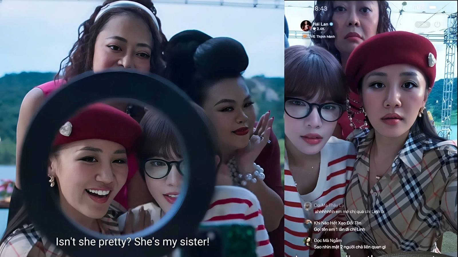 Phân đoạn nhân vật Hải Lan livestream. Ảnh: Trailer