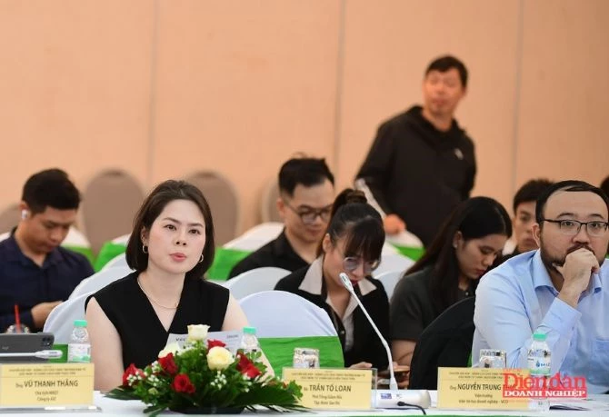 Bà Trần Tố Loan - Phó Chủ tịch Tập đoàn Sao Đỏ, chủ đầu tư khu công nghiệp Nam Đình Vũ, Hải Phòng. Ảnh: Báo Diễn đàn doanh nghiệp. Bà Trần Tố Loan - Phó Chủ tịch Tập đoàn Sao Đỏ, chủ đầu tư khu công nghiệp Nam Đình Vũ, Hải Phòng. Ảnh: Báo Diễn đàn doanh nghiệp.