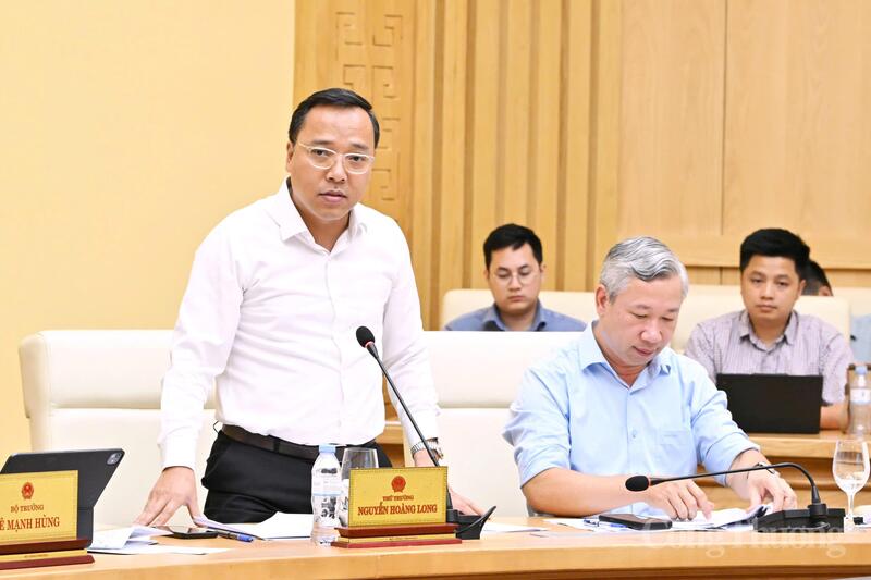 Thứ trưởng Bộ Công Thương Nguyễn Hoàng Long phát biểu tại hội nghị - Ảnh: Cấn Dũng