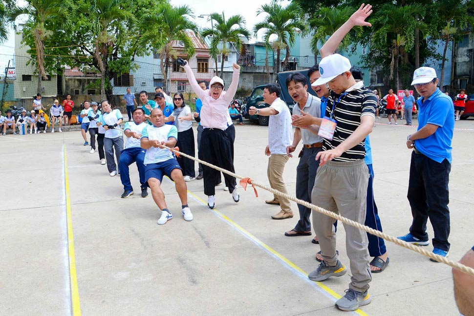 ĐV, NLĐ tham gia hội thao