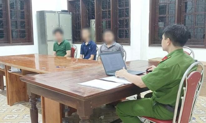 Công an Cửa Lò triệt phá đường dây cá độ bóng đá qua mạng