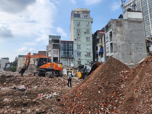 Phế thải xây dựng: Nguồn vật liệu mới cho phát triển đô thị Hà Nội. Ảnh: Minh Hạnh
