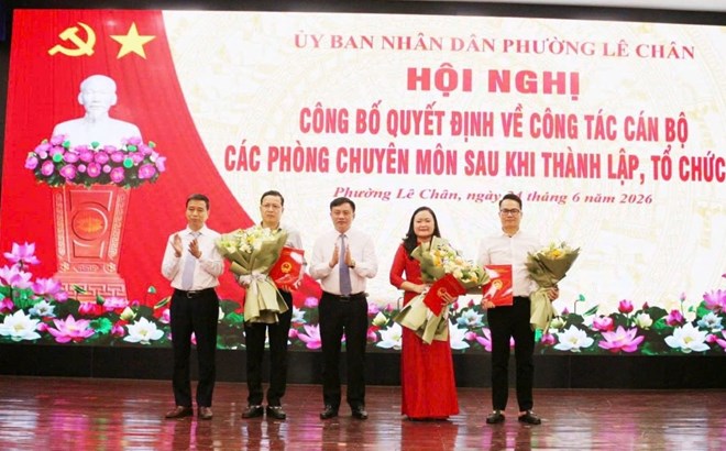 Các phường ở Hải Phòng tổ chức lại phòng chuyên môn, bổ nhiệm nhân sự chủ chốt