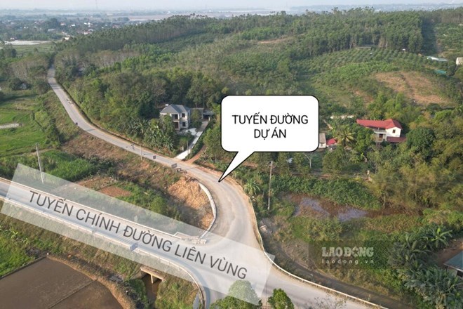 Tuyến nối đường liên vùng với Quốc lộ 32C sau nửa năm thi công