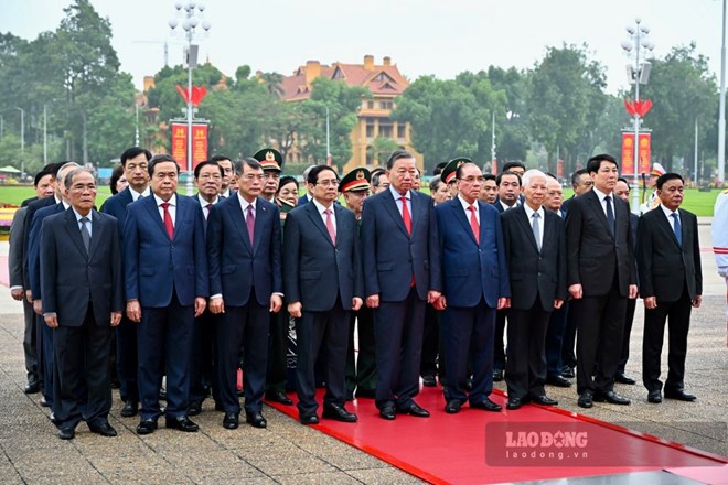 Lãnh đạo Đảng, Nhà nước vào Lăng viếng Chủ tịch Hồ Chí Minh dịp Quốc khánh 2.9