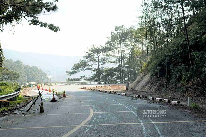 Khẩn cấp mở rộng đường đèo Mimosa - cửa ngõ vào Đà Lạt, trước nguy cơ sạt trượt