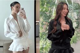 Hương Ly và Thùy Tiên đụng hàng: Người kín đáo, người lại chơi lớn buông khuy lấp ló vòng 1