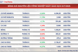 Giá cao su RSS3 trên sàn Osaka tăng nhẹ 0,58%