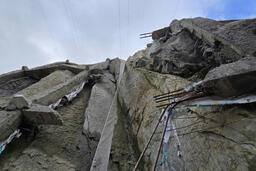 Kết cấu kè chống sạt lở đèo An Khê ở Gia Lai vẫn đảm bảo