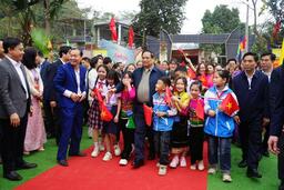 Thủ tướng Phạm Minh Chính dự lễ khởi công dự án Trường liên cấp Cẩm Thạch