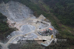 Trạm trộn bê tông không phép gây ảnh hưởng cuộc sống người dân ở Lào Cai