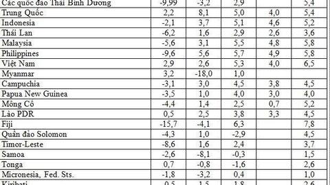 WB điều chỉnh giảm dự báo kinh tế các nước đang phát triển Đông Á – Thái Bình Dương xuống 5% năm 2022