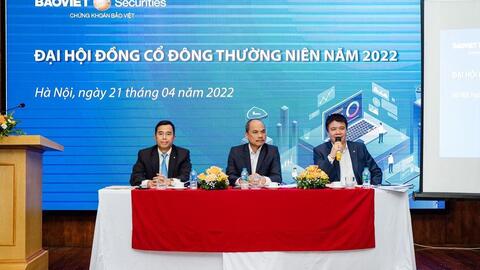 Năm 2022, Chứng khoán Bảo Việt đặt mục tiêu lợi nhuận sau thuế 236 tỷ đồng, chia cổ tức 10%