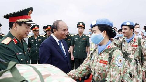 Dược phẩm MEBIPHAR trao tặng thuốc, vật tư y tế cho đoàn chiến quân y làm nhiệm vụ gìn giữ hòa bình Liên Hợp Quốc