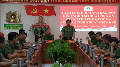Công an Thừa Thiên Huế tổ chức sinh hoạt chính trị tại Phú Quốc