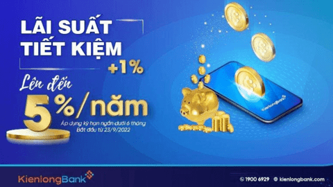 KienlongBank điều chỉnh tăng mạnh lãi suất từ 0,3-1%/năm và tung chương trình tiết kiệm dự thưởng hấp dẫn
