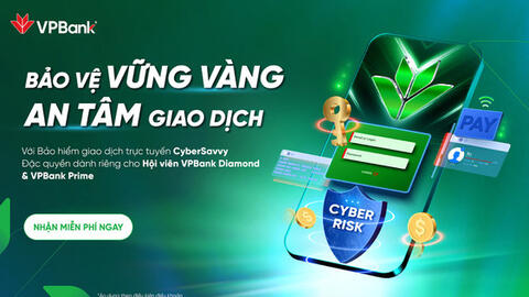 ​VPBank tri ân khách hàng với gói Bảo hiểm giao dịch trực tuyến, quyền lợi chi trả đến 300 triệu đồng/khách hàng