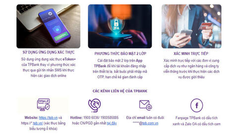 TPBank khuyến cáo giao dịch an toàn dịp Tết