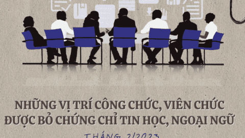 [Infographic] Thêm nhiều vị trí công chức, viên chức được bỏ chứng chỉ ngoại ngữ, tin học từ 2023
